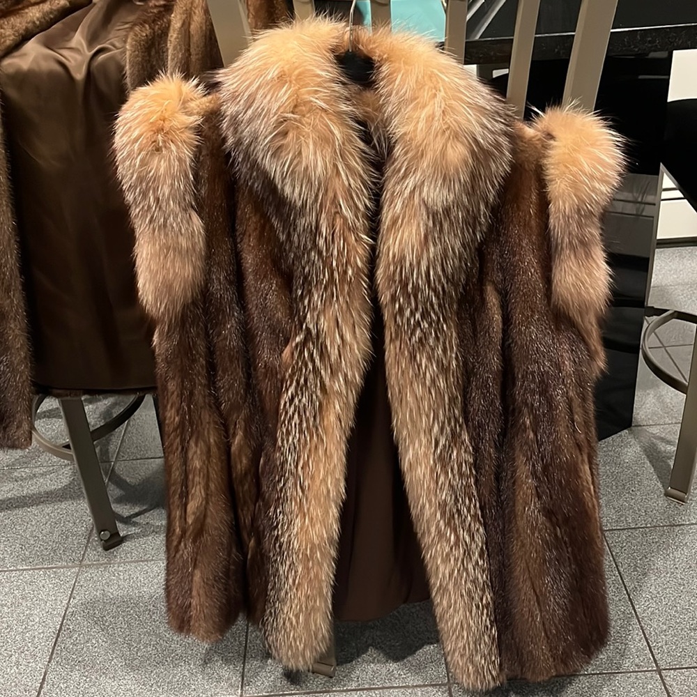 mink with fox trim